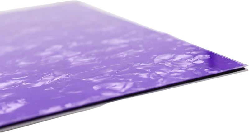 gonymask 3-Ply Guitar Pickguard 24x31DIY Material Blank Pick Guard Scratch Plate Sheet for Strat Tele Electric Guitar Jazz Precision Bass (Purple Pearl) - Image 4